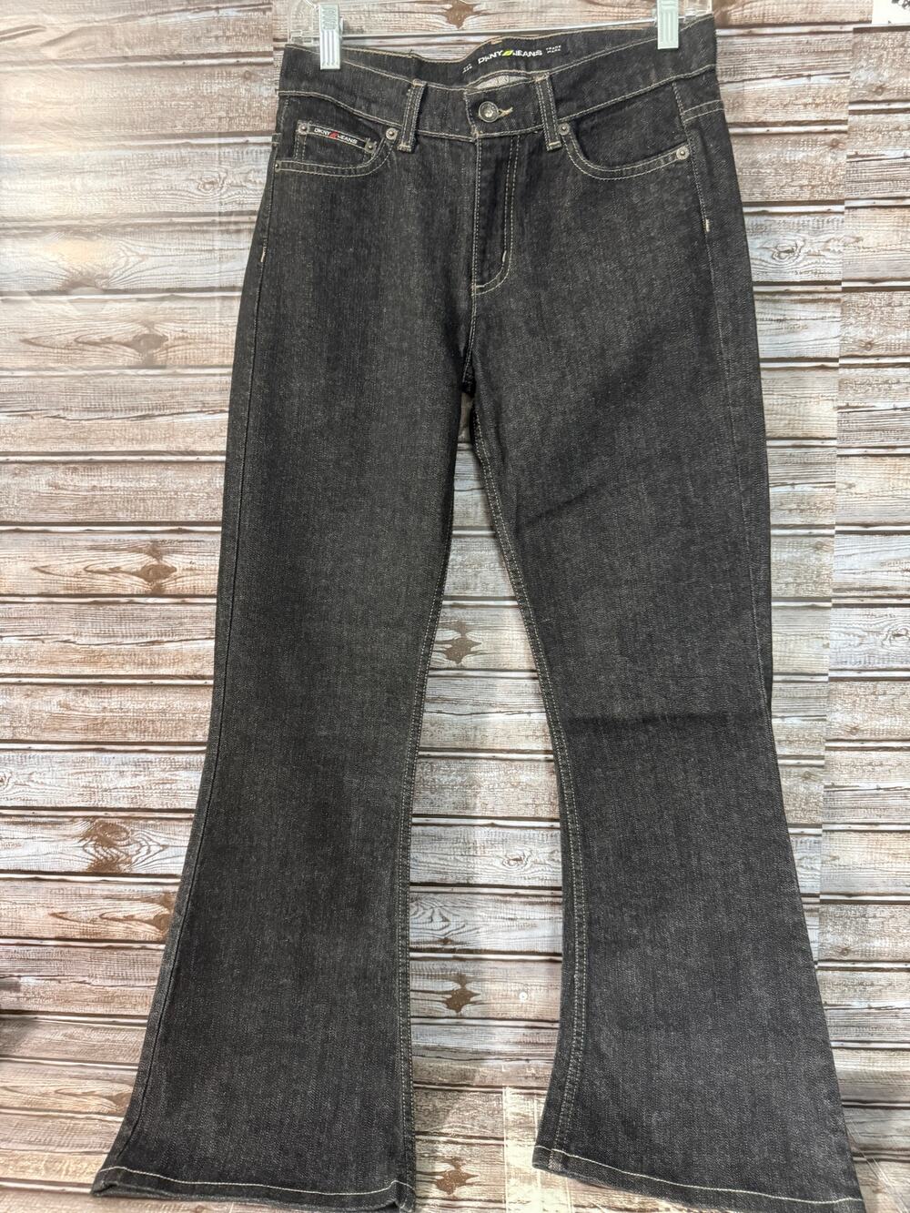 DKNY Black Jeans 4R Bootcut Wide Leg